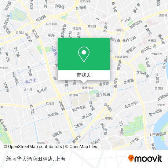 新南华大酒店田林店地图