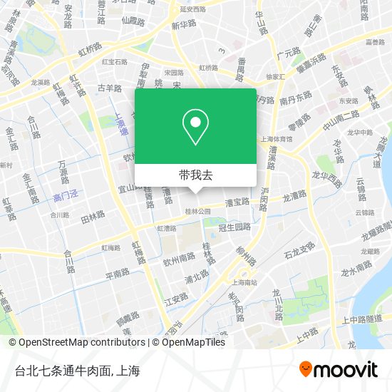 台北七条通牛肉面地图