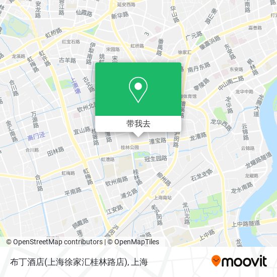布丁酒店(上海徐家汇桂林路店)地图