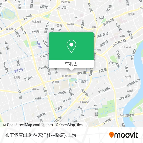 布丁酒店(上海徐家汇桂林路店)地图