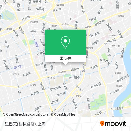 星巴克(桂林路店)地图