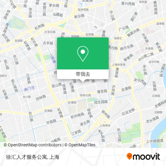 徐汇人才服务公寓地图