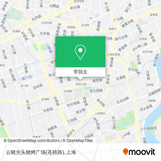 云晓光头烧烤广场(苍梧路)地图