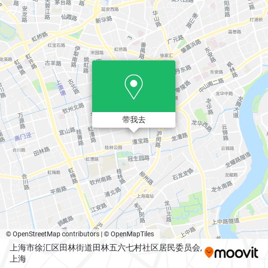 上海市徐汇区田林街道田林五六七村社区居民委员会地图