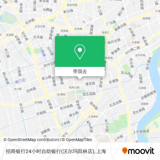 招商银行24小时自助银行(沃尔玛田林店)地图