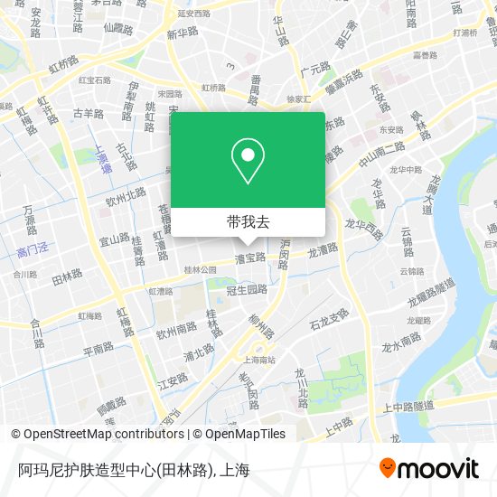 阿玛尼护肤造型中心(田林路)地图