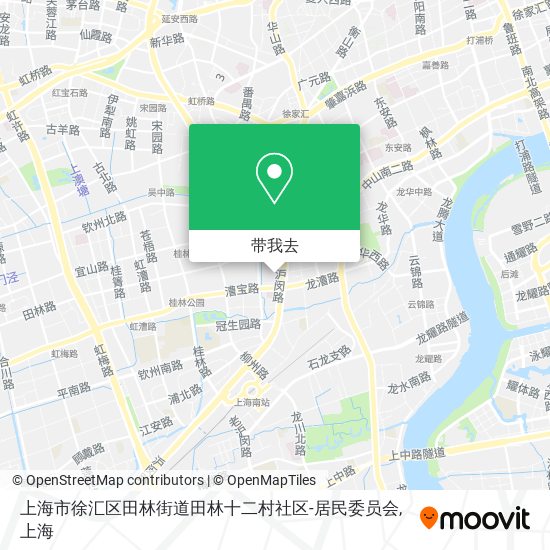 上海市徐汇区田林街道田林十二村社区-居民委员会地图