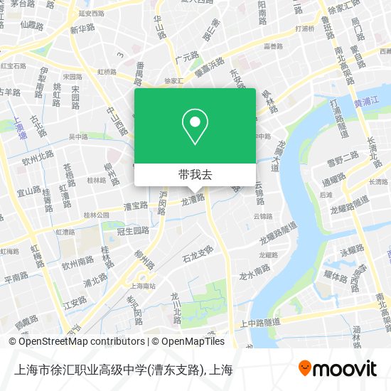 上海市徐汇职业高级中学(漕东支路)地图
