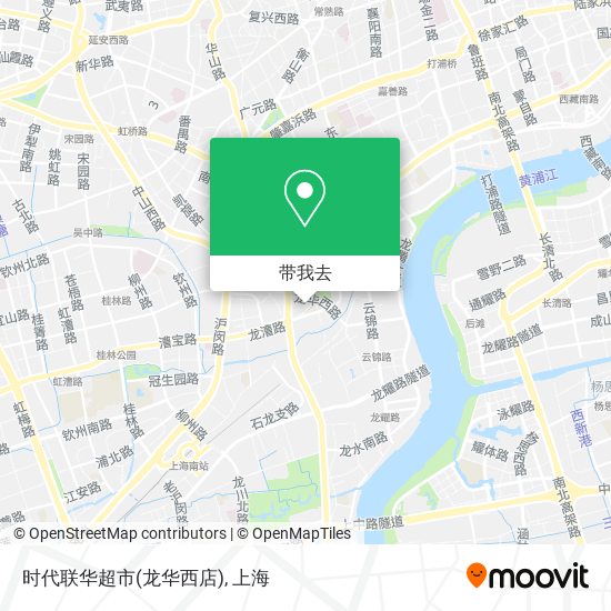 时代联华超市(龙华西店)地图