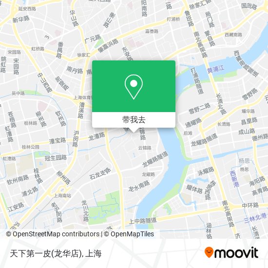 天下第一皮(龙华店)地图