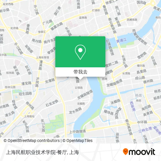 上海民航职业技术学院-餐厅地图