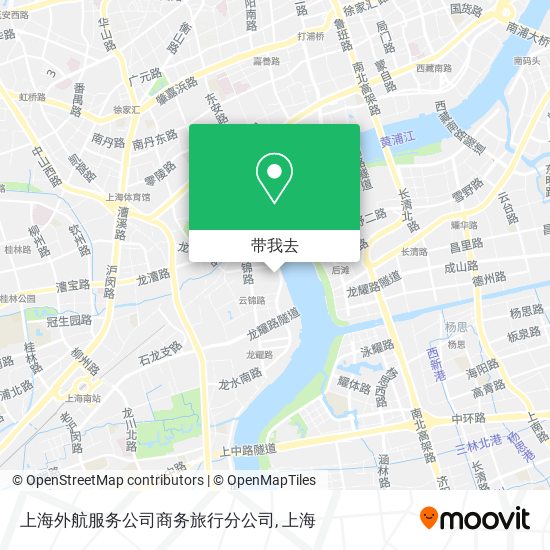 上海外航服务公司商务旅行分公司地图