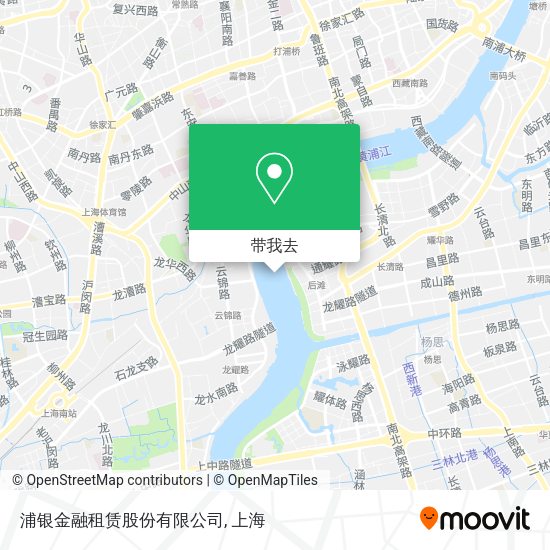 浦银金融租赁股份有限公司地图