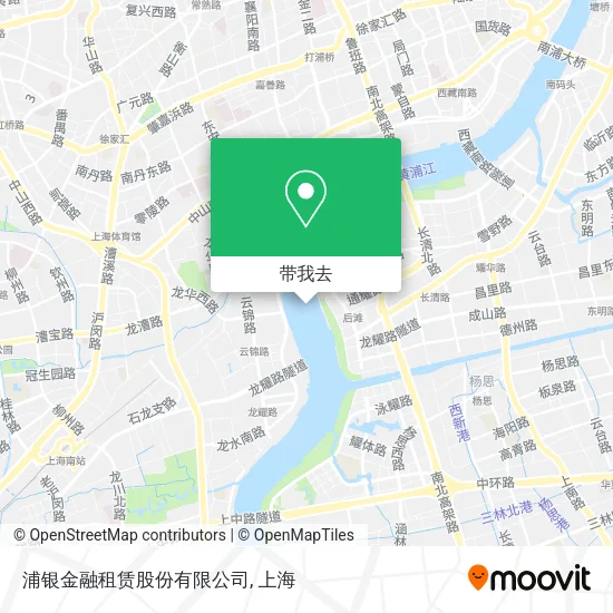 浦银金融租赁股份有限公司地图