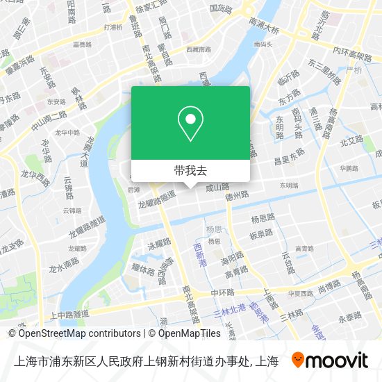 上海市浦东新区人民政府上钢新村街道办事处地图