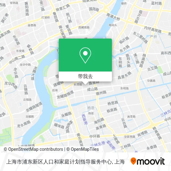 上海市浦东新区人口和家庭计划指导服务中心地图