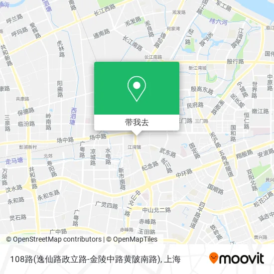 108路(逸仙路政立路-金陵中路黄陂南路)地图