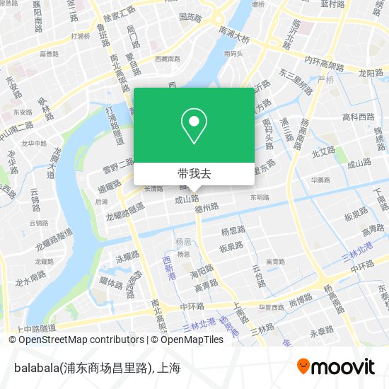 balabala(浦东商场昌里路)地图