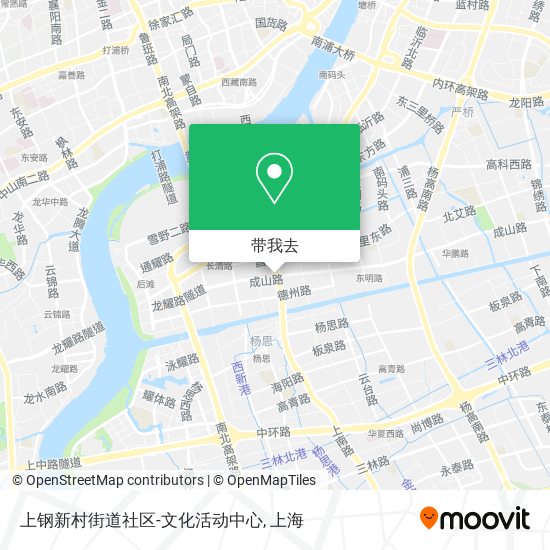 上钢新村街道社区-文化活动中心地图