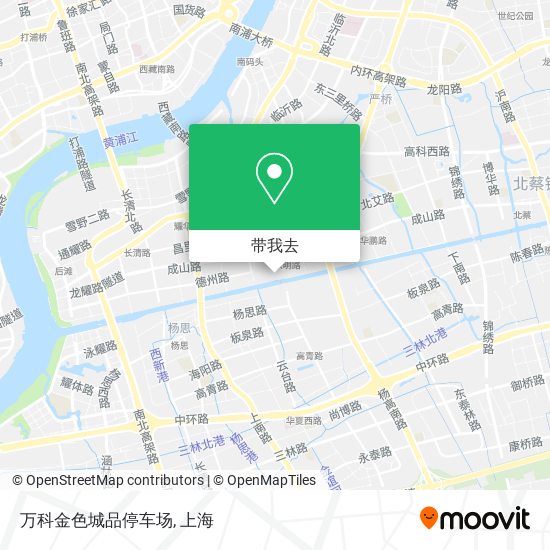 万科金色城品停车场地图