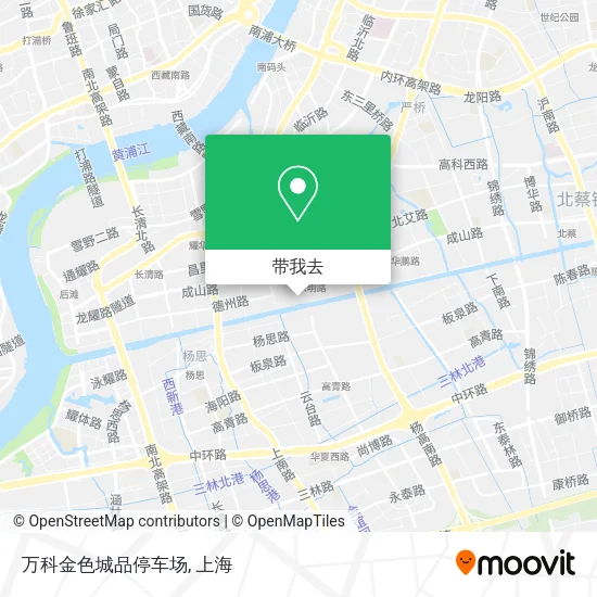 万科金色城品停车场地图