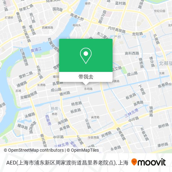AED(上海市浦东新区周家渡街道昌里养老院点)地图