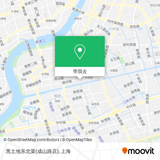 黑土地东北菜(成山路店)地图