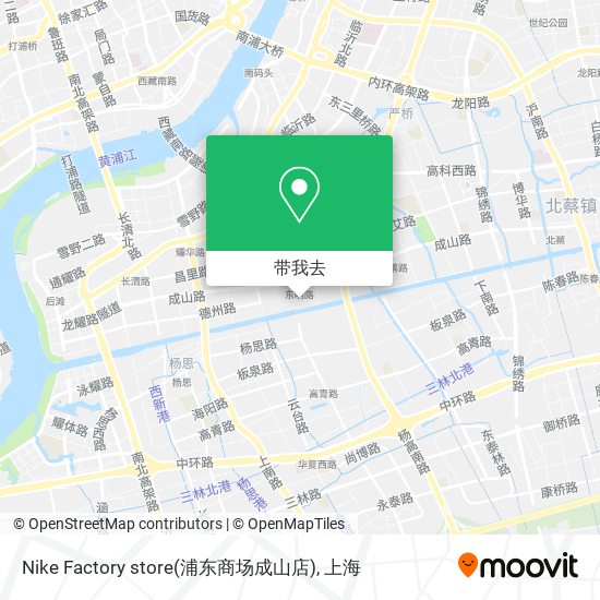 Nike Factory store(浦东商场成山店)地图