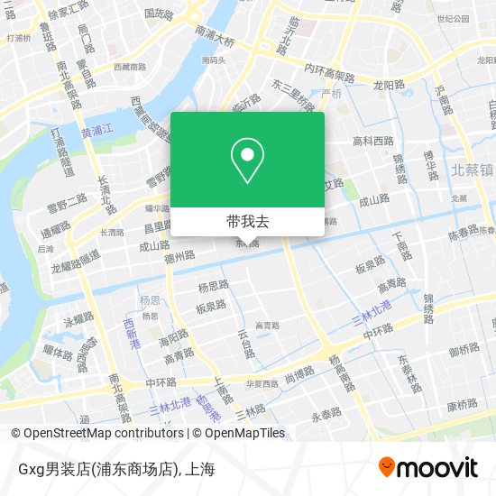 Gxg男装店(浦东商场店)地图