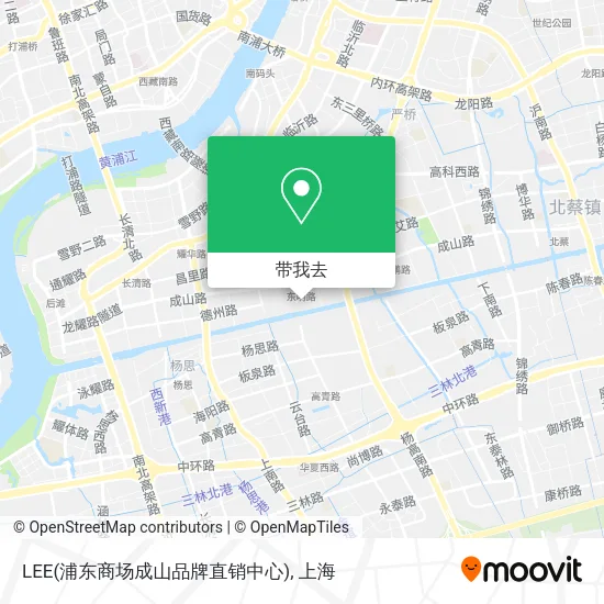 LEE(浦东商场成山品牌直销中心)地图