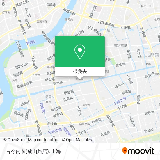古今内衣(成山路店)地图