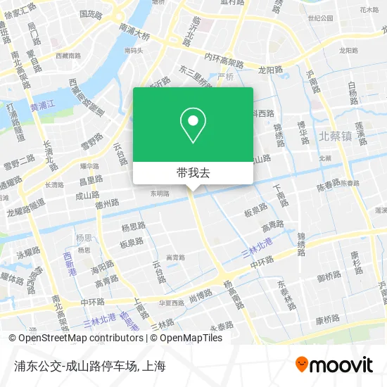 浦东公交-成山路停车场地图