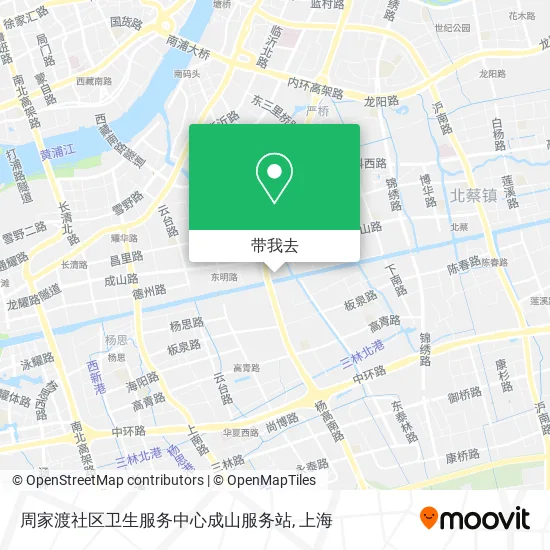 周家渡社区卫生服务中心成山服务站地图