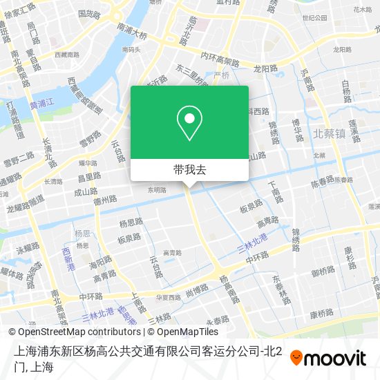 上海浦东新区杨高公共交通有限公司客运分公司-北2门地图