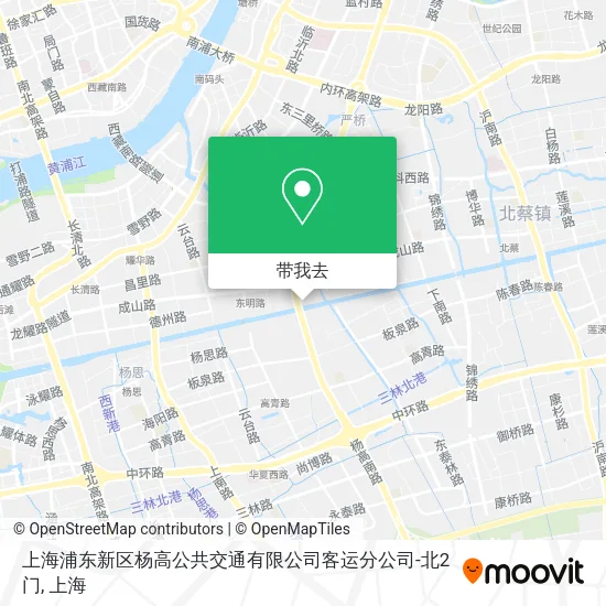 上海浦东新区杨高公共交通有限公司客运分公司-北2门地图