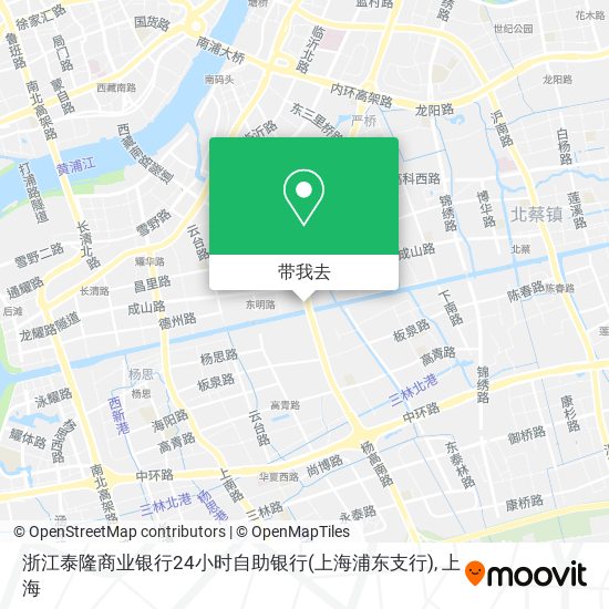浙江泰隆商业银行24小时自助银行(上海浦东支行)地图