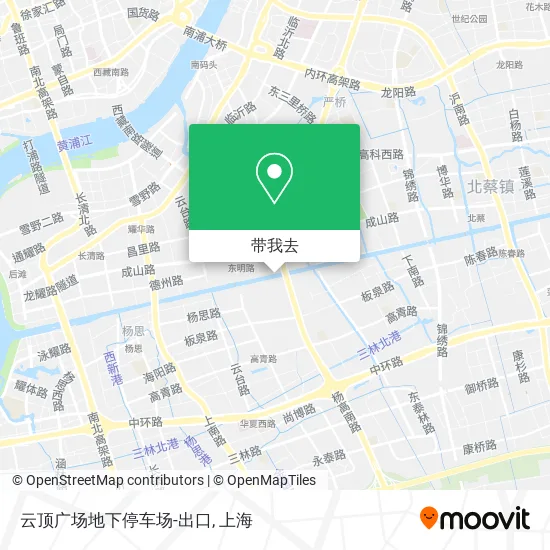 云顶广场地下停车场-出口地图