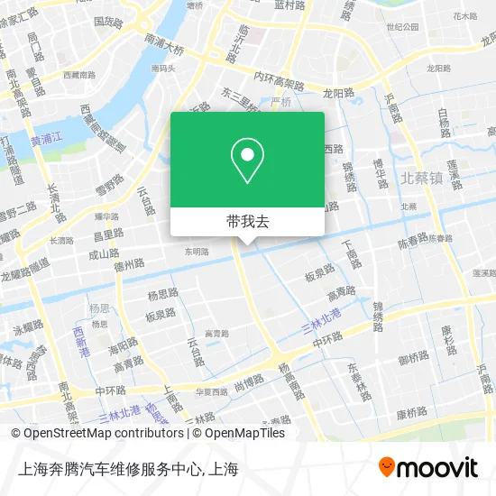 上海奔腾汽车维修服务中心地图