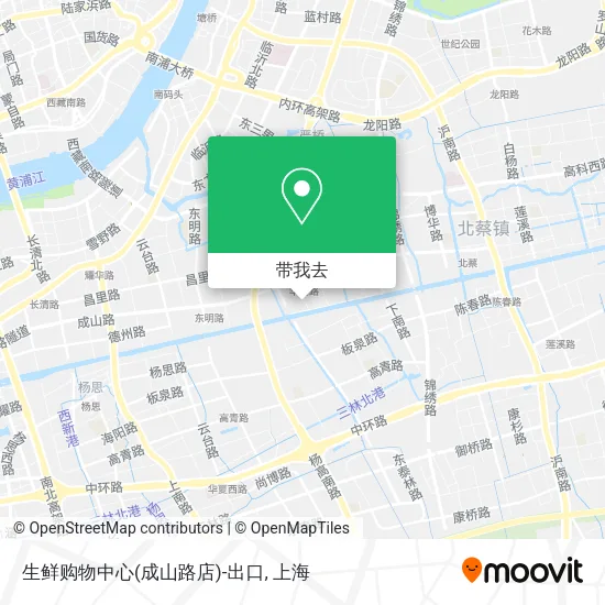 生鲜购物中心(成山路店)-出口地图