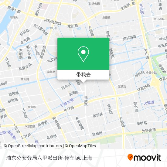 浦东公安分局六里派出所-停车场地图
