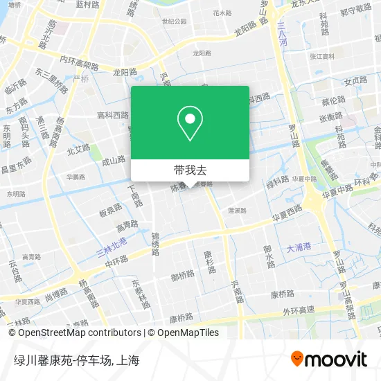 绿川馨康苑-停车场地图
