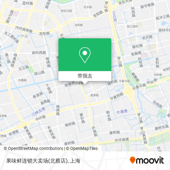 果味鲜连锁大卖场(北蔡店)地图