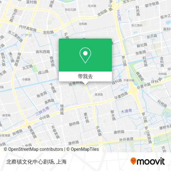 北蔡镇文化中心剧场地图