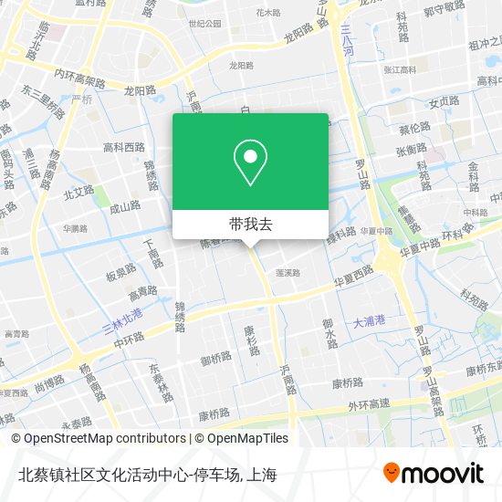 北蔡镇社区文化活动中心-停车场地图