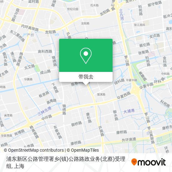 浦东新区公路管理署乡(镇)公路路政业务(北蔡)受理组地图
