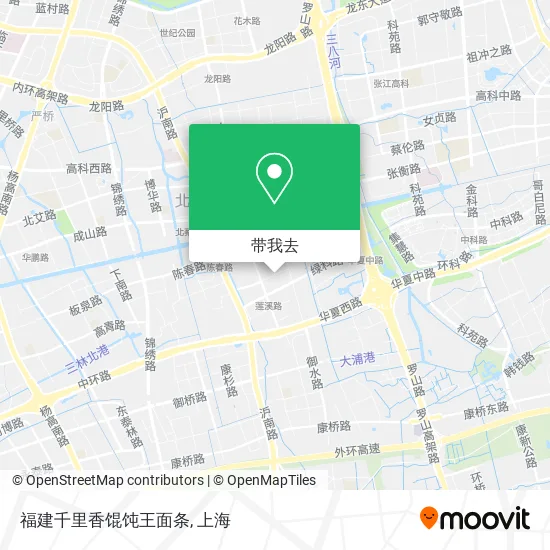 福建千里香馄饨王面条地图