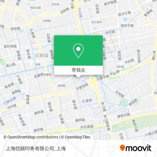 上海恺丽印务有限公司地图