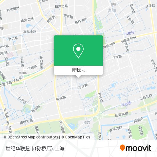 世纪华联超市(孙桥店)地图