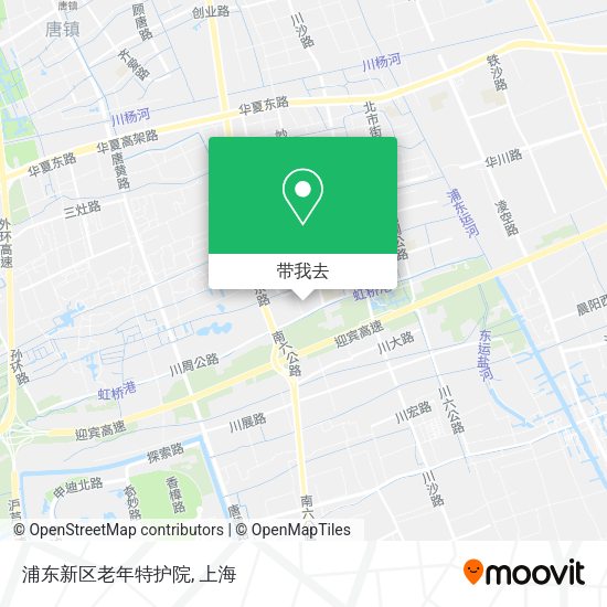浦东新区老年特护院地图