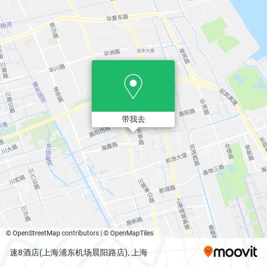 速8酒店(上海浦东机场晨阳路店)地图